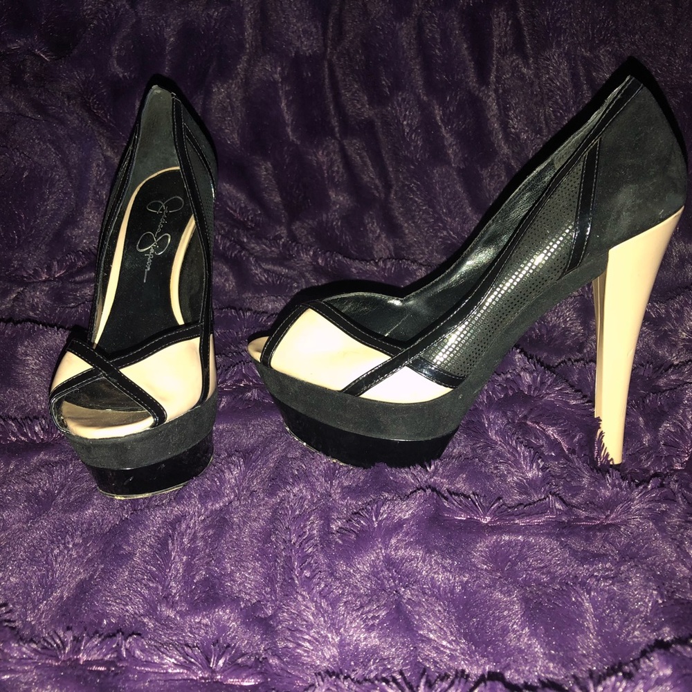 Jessica Simpson platform heels.